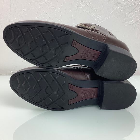 Ariat Blair Monk strap equestrian riding ankle brown leather boots size 9B EUC - Picture 9 of 13